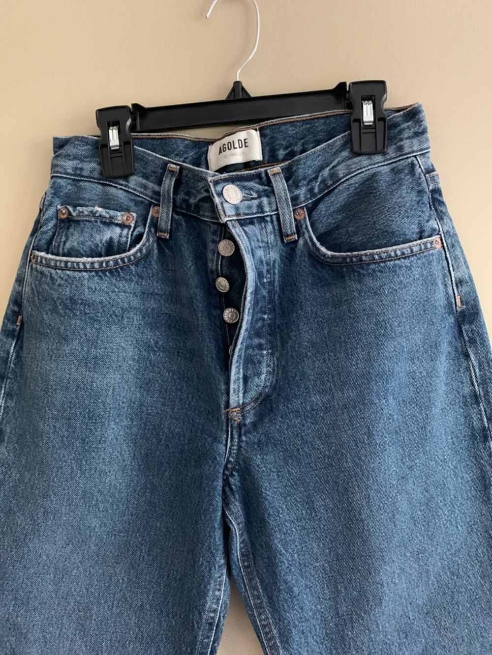 AGOLDE Lana Mid-Rise Straight Leg Jeans in Sphere wash - Picture 7 of 10